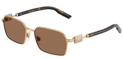 Dolce Gabbana DG2316 Gold Sunglasses 02/73 CR39 Organic 1.5