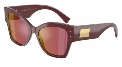 Dolce Gabbana DG4478 3442D0 Burgundy Mirrored Sunglasses