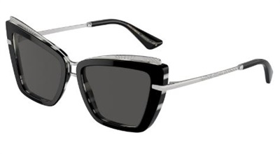 Dolce Gabbana DG4472 337287 Black and White Sunglasses