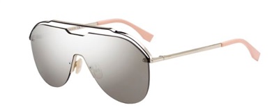 Fendi M0030S — чёрно-золотые зеркальные солнцезащитные очки