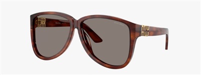 Miu Miu MU A08S Güneş Gözlüğü Koyu Kahverengi 26E80Q CR39 Organik 1.5