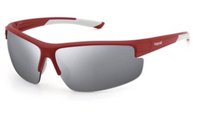 Polaroid PLD7027S Red Mirrored Polarized Sunglasses 0Z3EX