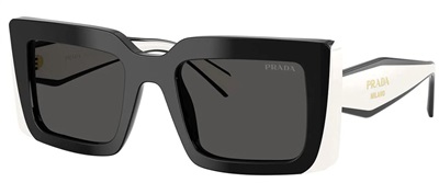 Prada PR D01S Güneş Gözlüğü Siyah Beyaz 20G08Z CR39 Organik 1.5