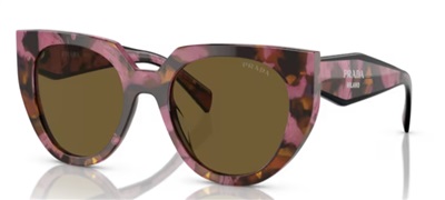 Prada PR14WS Güneş Gözlüğü Pembe Kahverengi 18N01T CR39 Organik 1.5