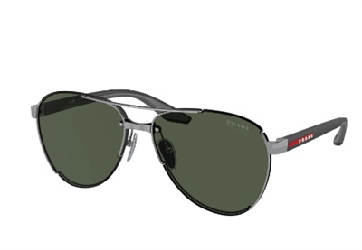 Prada Linea Rossa PS51YS Güneş Gözlüğü Koyu Gri 5AV50F CR39 Organik 1.5