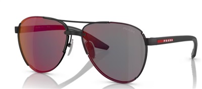 Prada Linea Rossa PS51YS Güneş Gözlüğü Siyah 1BO08F Aynali
