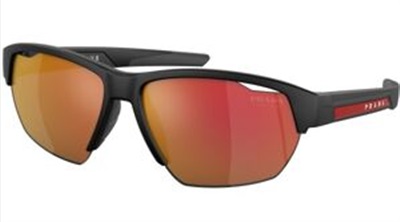 Prada Linea Rossa İndirimli PS03YS Güneş Gözlüğü Siyah 1BO04U Aynali