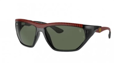 Ray-Ban Ferrari RB8359M Güneş Gözlüğü Siyah Kırmızı F66171 Aynali