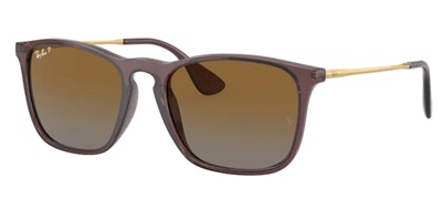 Ray-Ban Chris RB4187 Güneş Gözlüğü Kahverengi 6593T5 Polarize