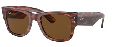Ray-Ban Mega Wayfarer RB0840S Güneş Gözlüğü Kahverengi 954/57 Polarize