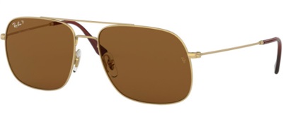 Ray-Ban RB3595 Men's Sunglasses, Gold 901383