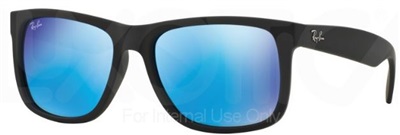 Ray-Ban Justin RB4165 Güneş Gözlüğü Siyah 622/55 Aynali