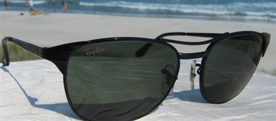 Ray-Ban Black Chrome Signet II W1302 Güneş Gözlüğü Siyah G-15 Signet Mineral