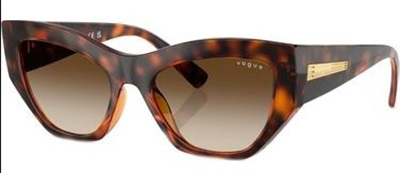 Vogue Eyewear VO5607S Güneş Gözlüğü Koyu Kahverengi W65613 CR39 Organik 1.5