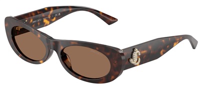 Jimmy Choo JC5038BU Güneş Gözlüğü Koyu Kahverengi 500273 CR39 Organik 1.5