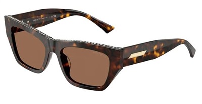 Jimmy Choo JC5035B Güneş Gözlüğü Koyu Kahverengi 500273 CR39 Organik 1.5