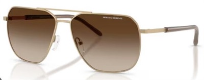 Armani Exchange AX2057S Güneş Gözlüğü Altın 612113 CR39 Organik 1.5