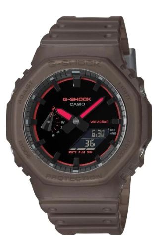 Casio G-Shock GA-2100K-5ADR мужские наручные часы, коричневые