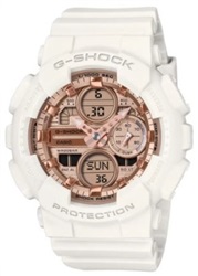 Casio G-Shock GMA-S140PG-7ADR, белые наручные часы