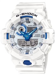 Casio G-Shock GA-700HDS-7ADR, белые наручные часы