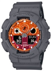 Casio G-Shock GA-100FL-8ADR Kol Saati Gri