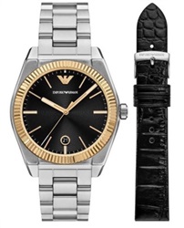 Emporio Armani AR80077SET Kol Saati Gümüş