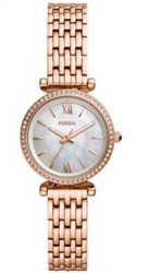 Fossil FES4648 Rose Gold, женские часы 28 мм