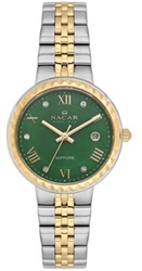 Nacar NC34-39B716-CNMS Kol Saati Gümüş/altın