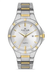 Nacar NC36-291032-CSM Kol Saati Gümüş/altın