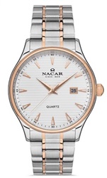 Nacar NC35-390045-EWM Kol Saati Gümüş/rose 37mm