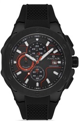 Nacar NC34-29B554-BBS1 Kol Saati Siyah 46 mm