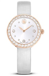 Swarovski Matrix Tennis watch, Swiss Made SW5710105 Kol Saati Gri Rose Gold