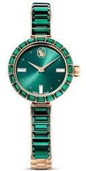 Swarovski Matrix Bangle watch, Swiss Made SW5690808 Kol Saati Rose Gold Yeşil