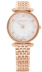 Swarovski Crystalline Wonder watch, Swiss Made SW5656911 Kol Saati Rose Gold