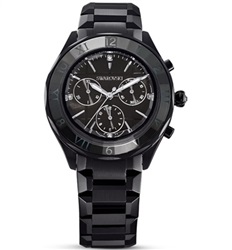 Swarovski Dextera watch 39mm, Swiss Made SW5641393 Kol Saati Siyah