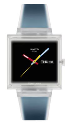 Swatch What If...see Thru Black? SO38K700 Kol Saati Siyah