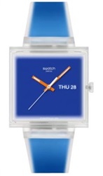 Swatch What If...see Thru Blue? SO38K701 Kol Saati Mavi