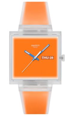 Swatch What If...see Thru Orange? SO38K704 Kol Saati Turuncu