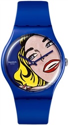Swatch Girl BY Roy Lichtenstein, The Watch SUOZ352 Kol Saati Mavi