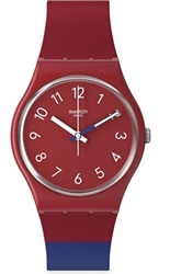 Swatch Gent SO28R112 Kol Saati Mavi Kırmızı