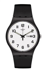 Swatch Twice Again 41 mm SO29B703 Kol Saati Siyah