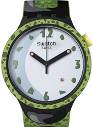 Swatch Cell X Swatch SB01Z401 Kol Saati Siyah Yeşil