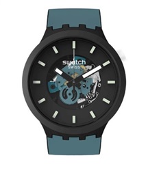 Swatch Big Bold SB03B107 Kol Saati Siyah Yeşil