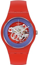 Swatch Blue Rings Red SO29R103 Kol Saati Kırmızı