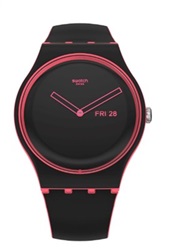 Swatch Minimal Line Pink SO29P700 Kol Saati Siyah