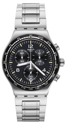 Swatch Night Flight Again YVS444GC Kol Saati Gümüş