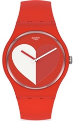 Swatch Half Kırmızı Kol Saati