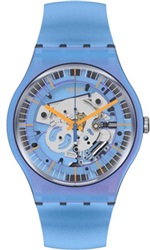 Swatch Shimmer Blue SUOM116 Kol Saati Mavi