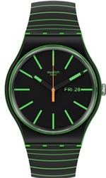Swatch Glow This Way SO29G702 Kol Saati Siyah