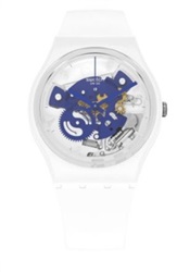 Swatch Time TO Blue Small SO31W103 Kol Saati Beyaz
